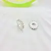 Banhado a Ouro 14K Cor Duradoura Full Diamond Micro-Inlaid Contas Espaçadoras Acessórios de Cristal Pulseira com Contas Colar Acessórios DIY Joias
