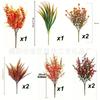 Amazon Colección de Otoño Transfronteriza Ramo de Flores Artificiales para Exteriores Planta Plástico Hogar Boda Fotografía Accesorios Decoración