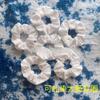 Toalla Cuadrada Pequeña Tie-Dye y Batik Algodón Puro Tela Blanca Jardín de Niños Hecho a Mano DIY Teñido con Cera Teñido Vegetal Batik Tie-Dye Tela