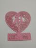 Tarjeta de felicitación 3D transfronteriza invitación de boda caja estereoscópica grabado láser, 4 piezas