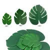 Decoración Temática de Playa Hawaiana Suministros para Fiesta Accesorios para Arreglos Florales con Forma de Caparazón de Tortuga Planta de Simulación Hojas de Tela de Seda