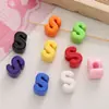 Acessórios de Contas Coloridas com Furo Grande Revestidas com UV para DIY, Tecelagem de Correntes de Celular, Pingentes para Mochilas de Paracord e Chaveiros