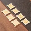 Posavasos de Bambú, Posavasos para Té, Bandejas para Tazas de Café, Bases para Macetas de Suculentas, Grabado de Logos, Almohadillas Aislantes, Productos Populares Transfronterizos