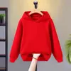 Suéter para niño nuevo de otoño al por mayor primavera y otoño con capucha ropa para niño color liso con capucha top de manga larga para niño