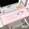Mouse Pad Creme Marrom Fofo para Mesa de Escritório/Estudo Tapete de Alta Qualidade Antiderrapante para Teclado