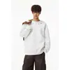 Sudaderas de diseño de nicho de moda, sudadera versátil de cuello redondo para tallas grandes de hombre, bordado pesado estilo americano a color, corte holgado