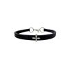 Collar Gargantilla de Cruz de Metal Europea y Americana para Mujer Nicho de Gama Alta Collar de Cuero Joyería Transfronteriza al Por Mayor para Hombre