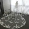 Velo de Novia Largo con Cola Encaje Blanco Fabricante de Encaje Venta al por Mayor