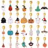 Accesorios DIY de Halloween Calabaza Fantasma Pequeño Momia Dibujos Animados Colgante Llavero Pulsera Collar Accesorios Colgante