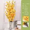Paisaje Forestal de Jardín de Duraznos con Flores Simuladas Hojas Ramas de Flor de Durazno Ramas Simuladas Decoración de Boda para el Hogar Flores de Seda Flores Artificiales Venta al por Mayor