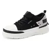 Zapatos de trabajo casuales de lona transpirable para hombre, de caña baja, suela gruesa, antideslizantes, resistentes al desgaste, adecuados para ir al trabajo, modernos y deportivos.
