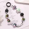DIY Celebrante de Internet Acrílico Pintado a Mano Cuentas Llavero Colgante Lindo Color Cadena de Cuentas de Arroz Accesorios Estuche para Audífonos