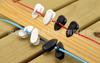 Audífono intraural con cable plano, clip para la oreja para MP3, clip giratorio para audífono, mini clip giratorio, clip para audífono tipo noodle