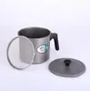Gadget de Cozinha Mais Vendido: Pote Filtrador de Óleo de Aço Inoxidável de Grande Capacidade para Filtrar Resíduos, Garrafa de Molho de Soja Estilo Japonês com Tampa