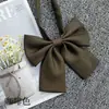 Jk Pajarita de Cuerno Plano Cuello Flor de Cuerno Plano Color Sólido Camisa de Uniforme Japonés Ropa de Marinero Estilo Universitario Pajarita Negra Roja