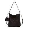 Bolsa de Grande Capacidade Feminina 2026 Nova Moda Outono Bolsa Transversal Tecida Toque de Luxo Super Quente Bolsa de Ombro Único Tipo Saco
