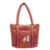 Bolso de Hombro Transfronterizo RPET con Pluma Bolso de Hombro Relleno de Algodón RPET Bolso Cruzado Relleno de Algodón Fábrica Personalizada