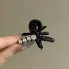 Promoção Quente Grampo de Garra Bolinhas com Laço Tamanho Pequeno Grampo de Cabelo Dopamina para Meninas Clipe Lateral de Orelha Acessórios de Cabelo Princesa Orelha de Elfo