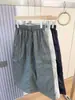 Falda de Trabajo Estilo Nuevo 2026 para Mujer con Cintura Elástica, Cordón, Múltiples Bolsillos, Falda de Corte A de Longitud Media, Casual, Secado Rápido, Adelgazante