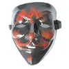 Casco Cyberpunk Máscara Luminosa Máscara Cyberpunk Tira de Luz Fría Máscara de Cara de Fantasma Máscara de Cosplay Venta al por Mayor