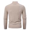 Comércio exterior 2025 nova primavera e outono masculino plus size zíper meia gola alta cardigan suéter masculino manga longa suéter atacado
