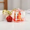 Cartão Vermelho da Internet Garrafa de Óleo Pibala Enfeites de Mesa Presentes de Acrílico Garrafa de Areia Chaveiro Pingente de Bolsa Acessórios
