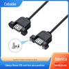 Atacado USB fêmea única cabeça com parafuso furo fixo cauda estanho usb cabeça fêmea 2 núcleo cabo de alimentação 4 núcleo cabo de dados