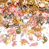 Acessórios de Joia de Liga DIY Pingente Pingente Misturados Aleatoriamente com 20 Acessórios para Colar Pulseira Materiais U082