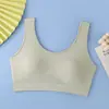 Sutiã Esportivo Plus Size para Gordinhas mm Sem Aro Estilo Colete Respirável Costas Bonitas Copo Fixo Push-Up Confortável Sutiã de Costas Bonitas