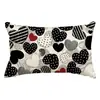 Fundas de Almohada Personalizadas para el Día de San Valentín Transfronterizas, Decoración de Atmósfera Festiva, Fundas de Cojín para Sofá del Hogar, Fundas de Cojín en Forma de Corazón para Dormitorio