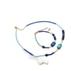 Collar de Perlas de Cristal Ojo de Gato Piedra Azul Nuevo Chinoiserie Dinastía Han Accesorios Cheongsam Lujo de Gama Alta de Nicho Accesible Para Mujeres