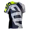 Camiseta Greenway para Trail Running, Camiseta Raposa Multicolorida, Manga Curta 100% Algodão, Nova Casual de Verão Manga Meia-Manga, Secagem Rápida, Respirável, à Prova de Suor Manga Curta