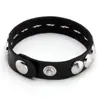 6 Peças de Pulseiras de Rebite Estilo Gótico Ousado Tendência Europeia e Americana Transfronteiriça, Pulseiras de Couro, Pulseiras Góticas Atacado