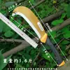 Cuchillo de Leñador para Cortar Leña, Derribar Árboles, Podar Ramas, Hoz Agrícola, Cuchillo Grande de Jungla para el Hogar con Mango Largo Recubierto de Goma