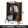 Estante de madera maciza para libros, estantería de pie, estantería baja de varias capas, para montar en la pared, para uso doméstico en la sala de estar, armario de almacenamiento para jardín de infantes