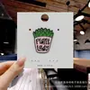 Broche de desenho animado personalizado broche de metal fofo em forma de gota de óleo acessórios para roupas bolsas acessórios de crachá broche