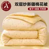 Colcha de algodão Xinjiang de camada dupla, removível e lavável, grau A para mães e bebês, colcha de inverno espessa, colcha para primavera e outono de dormitório estudantil, enchimento de colcha de algodão