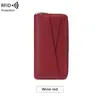 Nuevo monedero para mujer RFID anti-magnético transfronterizo con textura de piel de guijarro, múltiples compartimentos, monedero largo para libretas bancarias, bolso de mano simple de gran capacidad