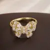 Anillo Súper Brillante de Circonita con Lazo, Anillo Abierto Ajustable Versátil de Lujo Ligero de Moda de Gama Alta, Accesorio Elegante