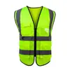 Chaleco Protector de Seguridad, Chaleco Reflectante para Obra, Ropa de Trabajo para Construcción, Chaleco Reflectante de Alta Visibilidad para Saneamiento y Tráfico