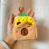 Gorro Gorra Mochila Capibala Dibujo Animado Lindo Peluche Billetera para Monedas Monedero para Monedas y Lápiz Labial Almacenamiento Cuadrado Pequeña Bolsa Escolar Venta al por Mayor