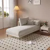 Sillón de lujo moderno minimalista para sala de estar, dormitorio, hotel o casa de huéspedes; una silla reclinable cómoda para usar junto a la cama; un sofá pequeño