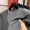 Camiseta de seda de hielo de bambú fina de Source Factory para hombre, de manga corta, de verano, elástica, ajustada, cómoda, fresca, informal y de moda.