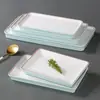 Xiangyuanmei Rectangular Comercial Restaurante Hotel Restaurante de Hot Pot Plato para Platos Principales Plato para Guarniciones Plato para Barbacoa Vajilla de Melamina Plato