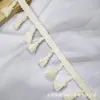 Encaje de fleco de poliéster-algodón de alta calidad de 4.5 cm en stock para decoración de ropa, textiles para el hogar, manteles, bajos de faldas y accesorios