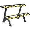 Ruite Equipo Comercial Deportivo de Fitness Estante de Colocación de Mancuernas de Doble Capa Seis Diez Tres Estante para Mancuernas para el Hogar