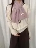 Bufanda Pequeña Tejida a Mano de Lana Estilo Coreano para Mujer Otoño Invierno Cálida Versátil Bufanda Cruzada Calentador de Cuello de Hilo Tendencia Fabricante
