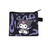 Nova Carteira de Moedas Desenho Animado Kuromi da Sanrio Moda Infantil Pequena Bolsa de Dinheiro Meninos e Meninas do Ensino Fundamental Bolsa de Armazenamento Fofa