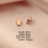 En stock Acero Inoxidable Espejo Mano de Fátima Pequeño Agujero Cuentas Accesorios DIY Palma 1.8mm Apertura 6*8mm