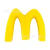 Serie Comida y Juego Flores de Zapato de Resina, Zuecos, Joyería DIY, Accesorios de Hebilla Decorativa de Flor de Zapato de Dibujos Animados de Papas Fritas de McDonald's